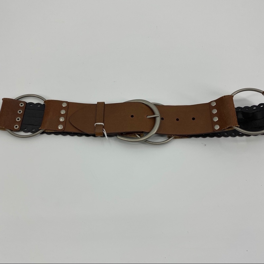 Target bonded leather ring belt